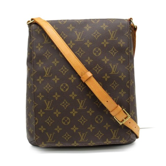 LOUIS VUITTON Musette Crossbody Shoulder Bag  Monogram Canvas Used LV - Picture 1 of 14